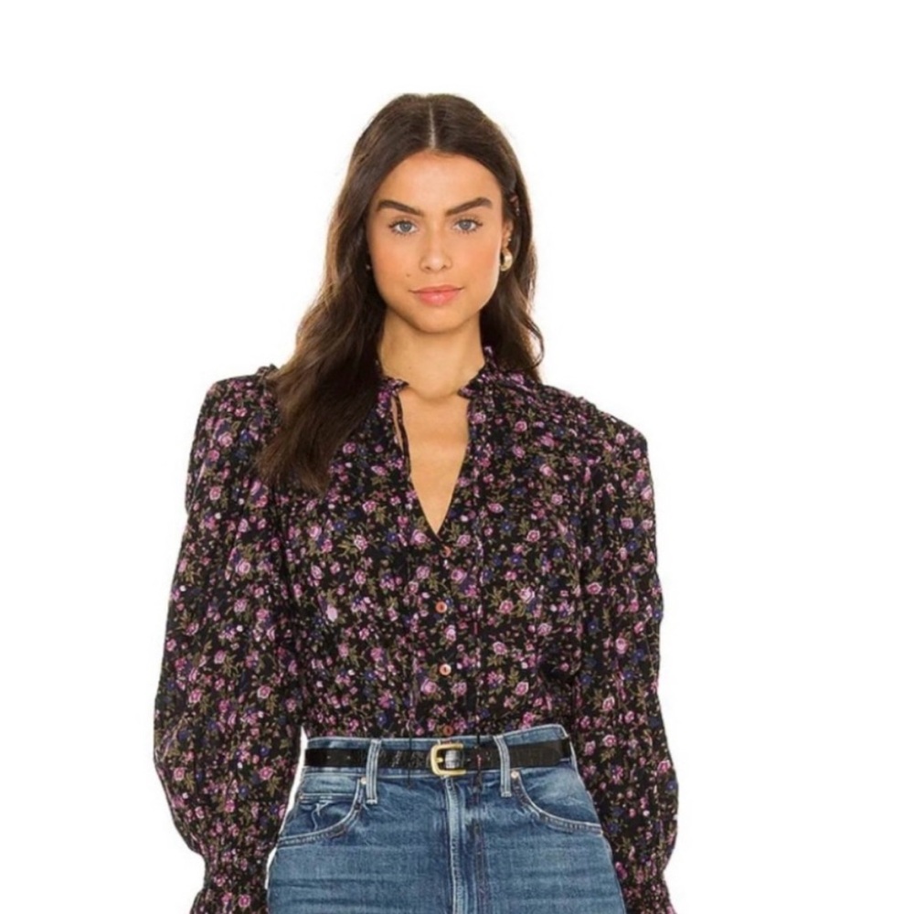 Free people floral blouse